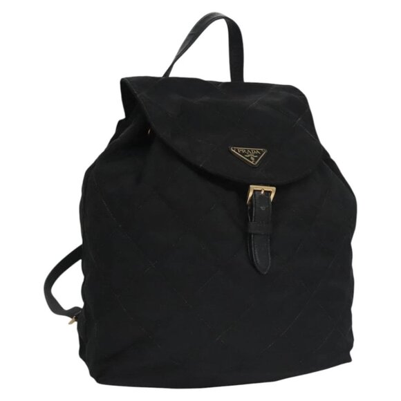 PRADA Backpack Nylon Black Auth 104486 - Picture 1 of 15